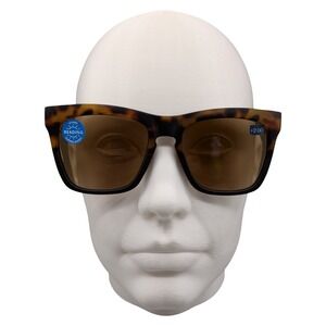 Peepers Cape May Reading Sunglasses 2973R Tortoise Black +2.00 UV400 Square NEW